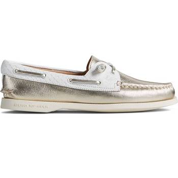 Sperry Authentic Original Vida Metallic Zlate - Damske Mokasíny